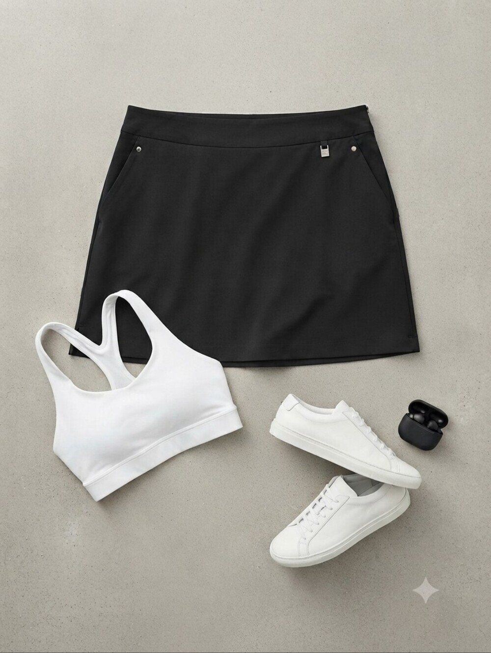 Cutter & Buck DryTec Black Active Skort